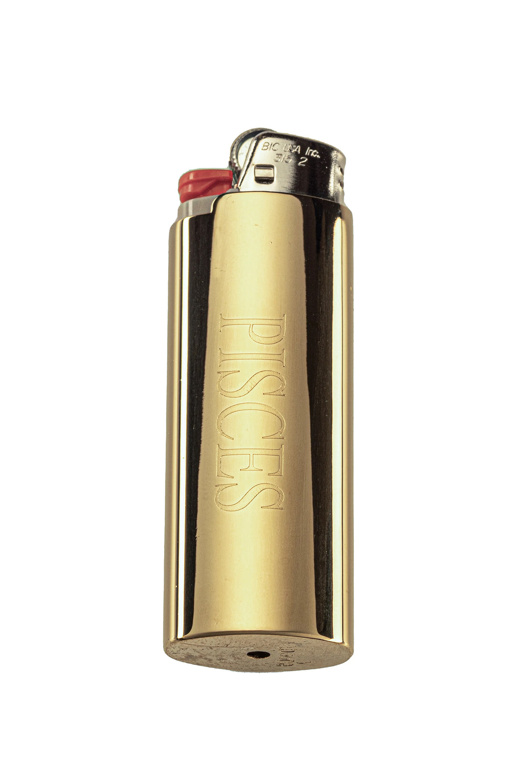 Abbode: 14kt Gold Plated Zodiac Lighter Case, Pisces