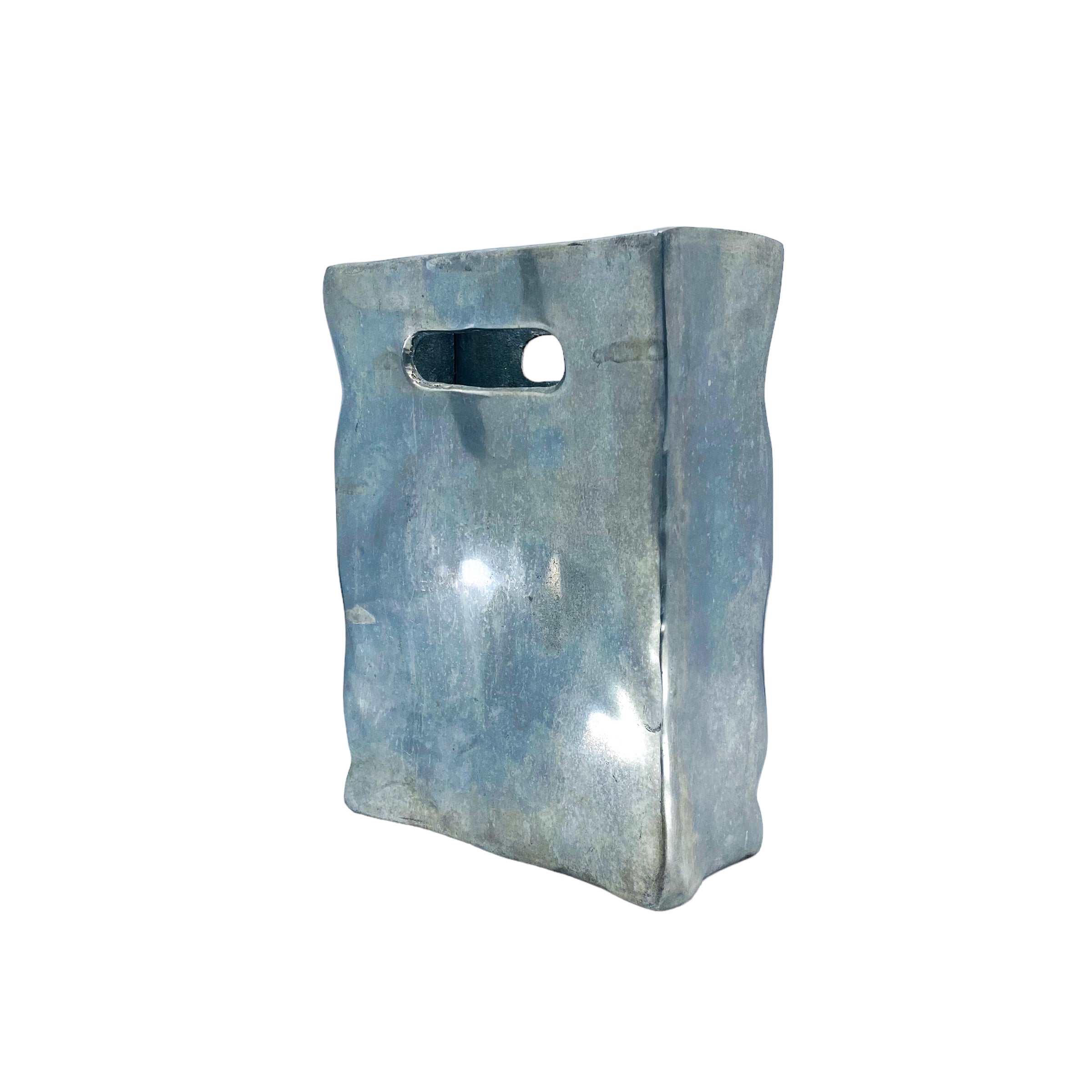 Metal Paper Bag Vase