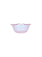 Vintage Pink Glass Flower Bowl by Mikasa