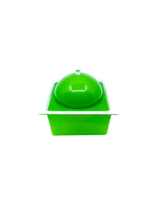 Vintage MCM Atomic Green Square Ice Bucket