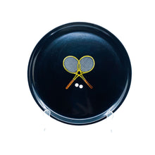 MCM Couroc Tennis Racket Resin & Brass Inlay Tray