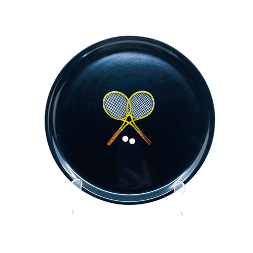 MCM Couroc Tennis Racket Resin & Brass Inlay Tray