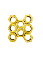 Set of 8 Ceramic Bamboo Shaped Napkin Rings