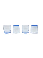 Vintage Misty Blue “Prime Time” Glasses, Set of 4