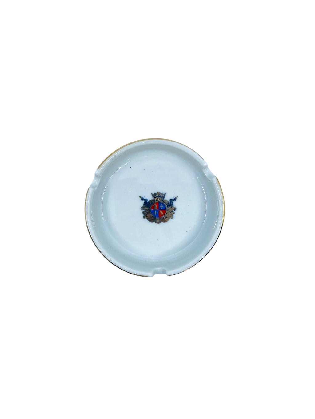 Vintage Crest Porcelain Ashtray