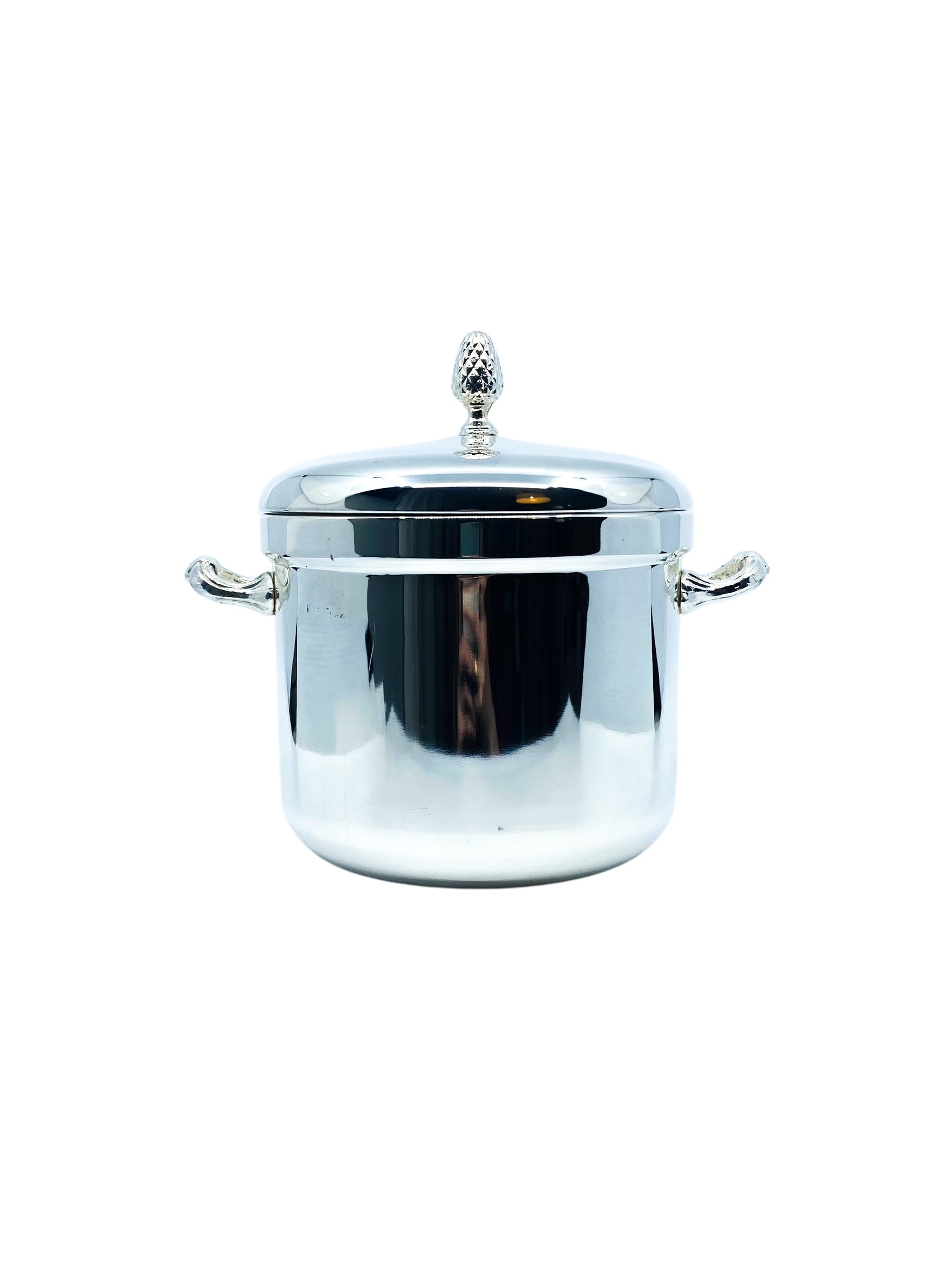 Reed & Barton Kingston Silverplate Holloware Ice Bucket & Tongs