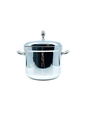 Reed & Barton Kingston Silverplate Holloware Ice Bucket & Tongs