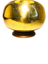 Large Chinoiserie Etched Brass Lamp