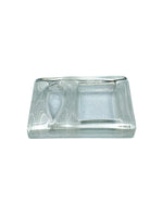 Vintage Pukberg Textured Glass Pipe Rest & Ashtray, Sweden