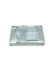 Vintage Pukberg Textured Glass Pipe Rest & Ashtray, Sweden
