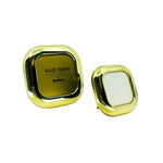 Vintage Solid Brass Rounded Edge Square Frames, Pair