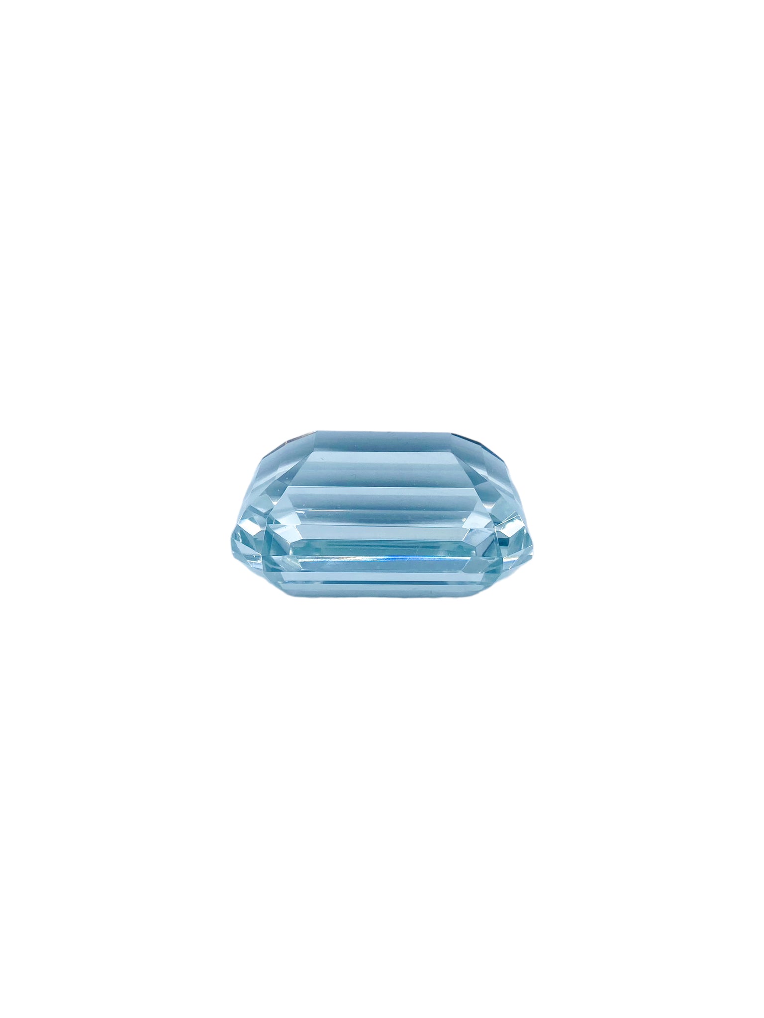 Glass Emerald Cut Paperweight