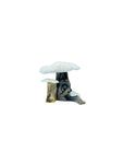 Vintage Coral & Driftwood Mushroom Sculpture