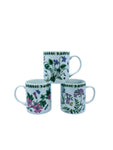 Vintage Andrea by Sadek Botanical Mugs, Set of 3