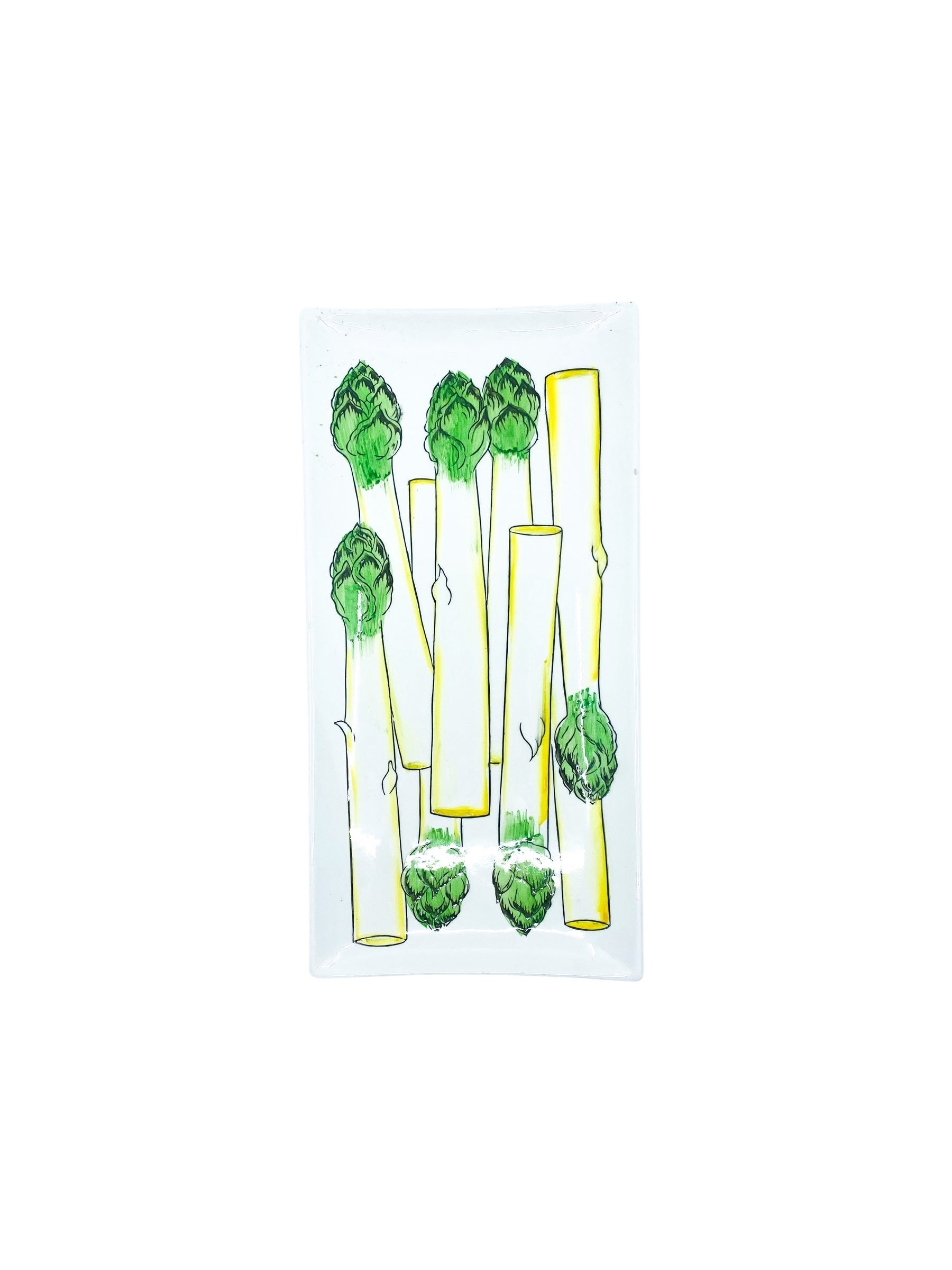 Vintage Asparagus Plate, Japan