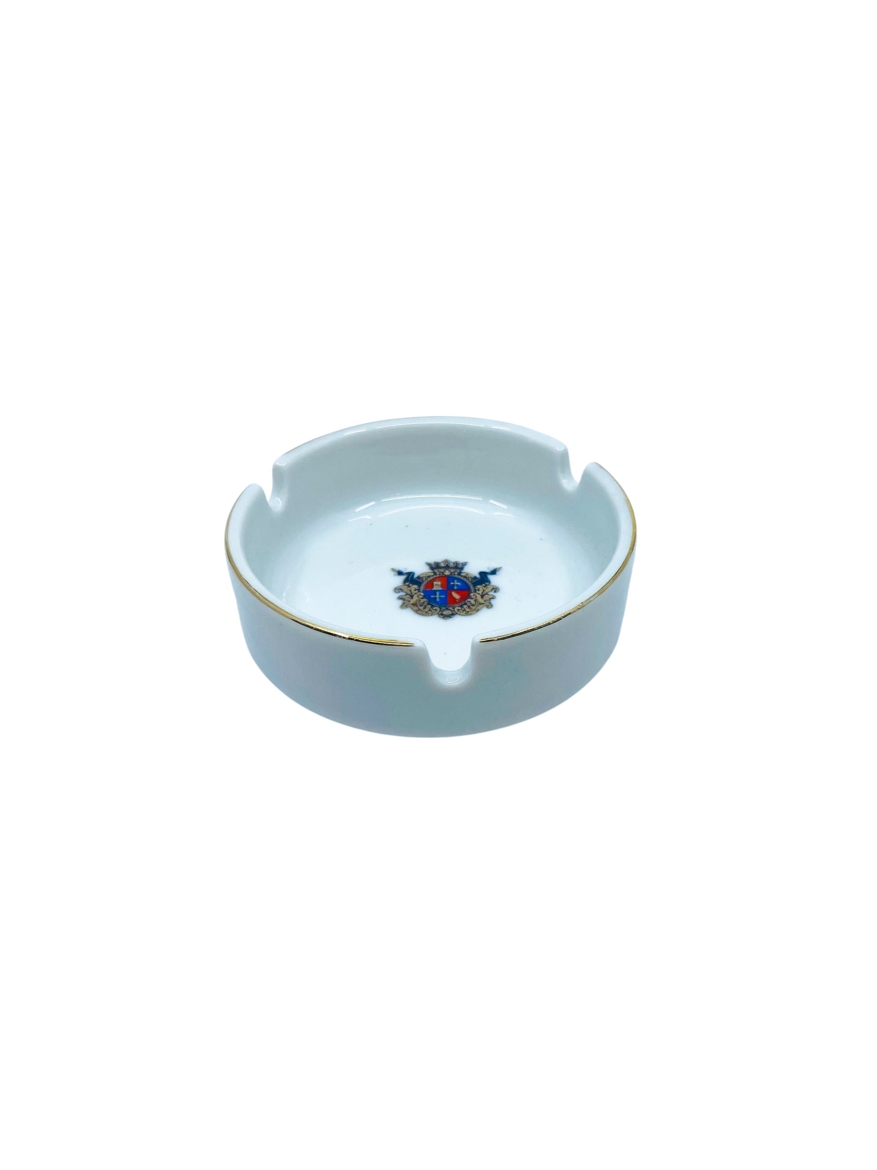 Vintage Crest Porcelain Ashtray