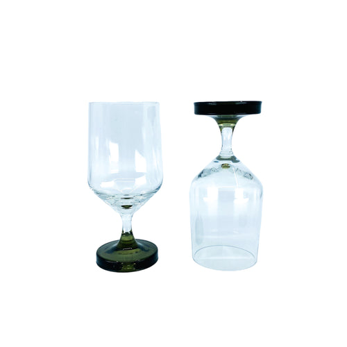 Tapio Wirkkala for Rosenthal Smoked Bottom Glasses, Pair