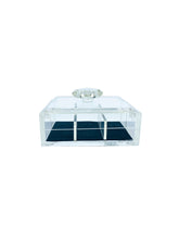 Vintage Lucite & Felt Sectioned Jewelry Box