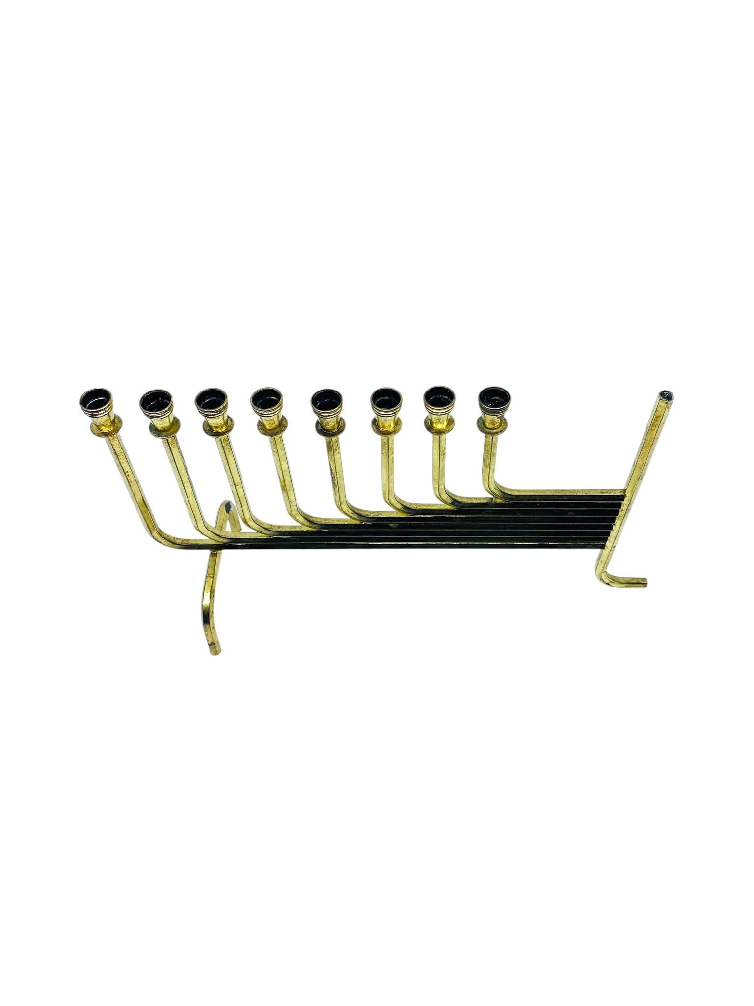 Vintage Art Deco Style Brass Menorah