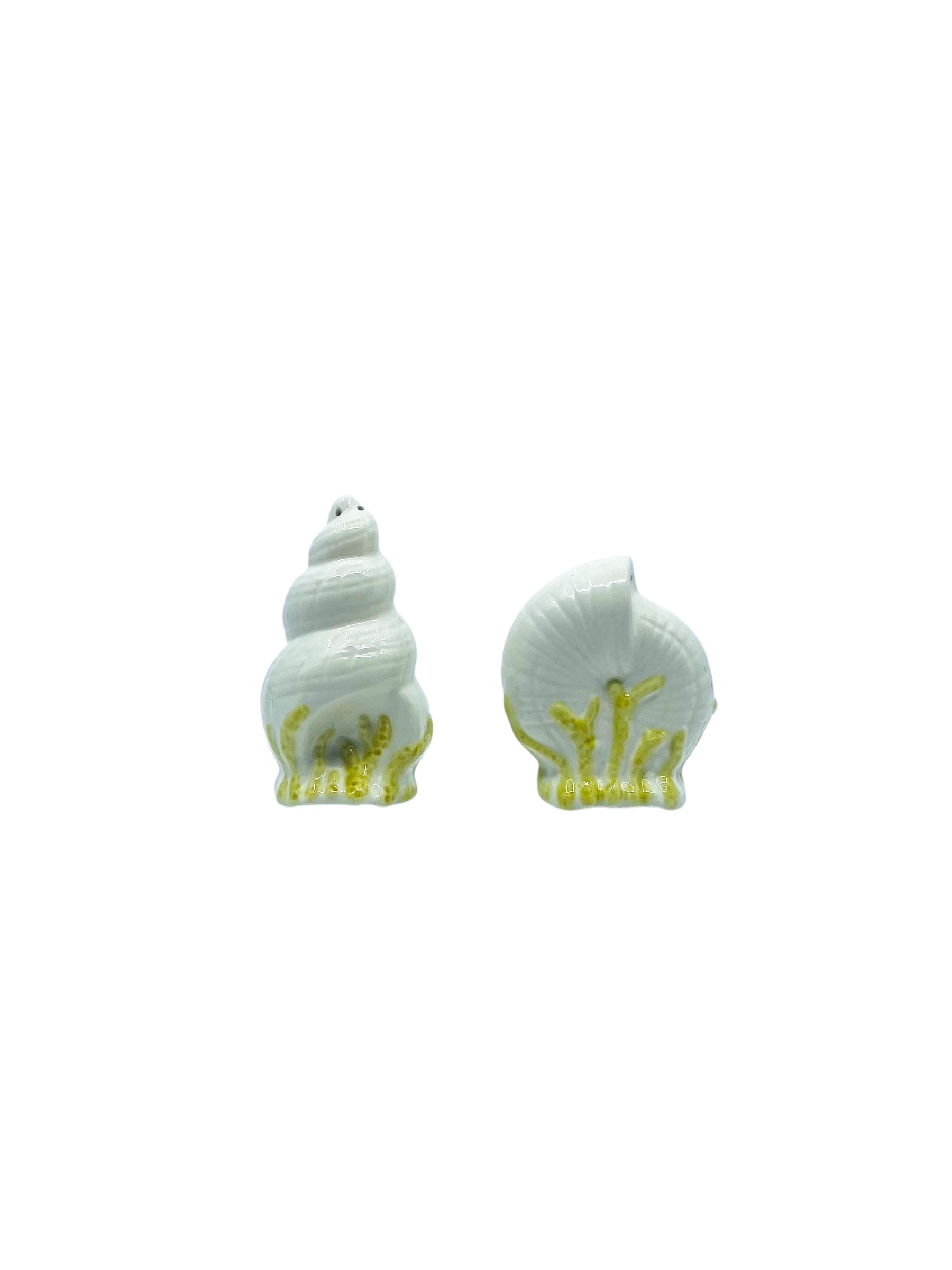 Vintage 1989 Fitz & Floyd Seashell Salt & Pepper Shakers