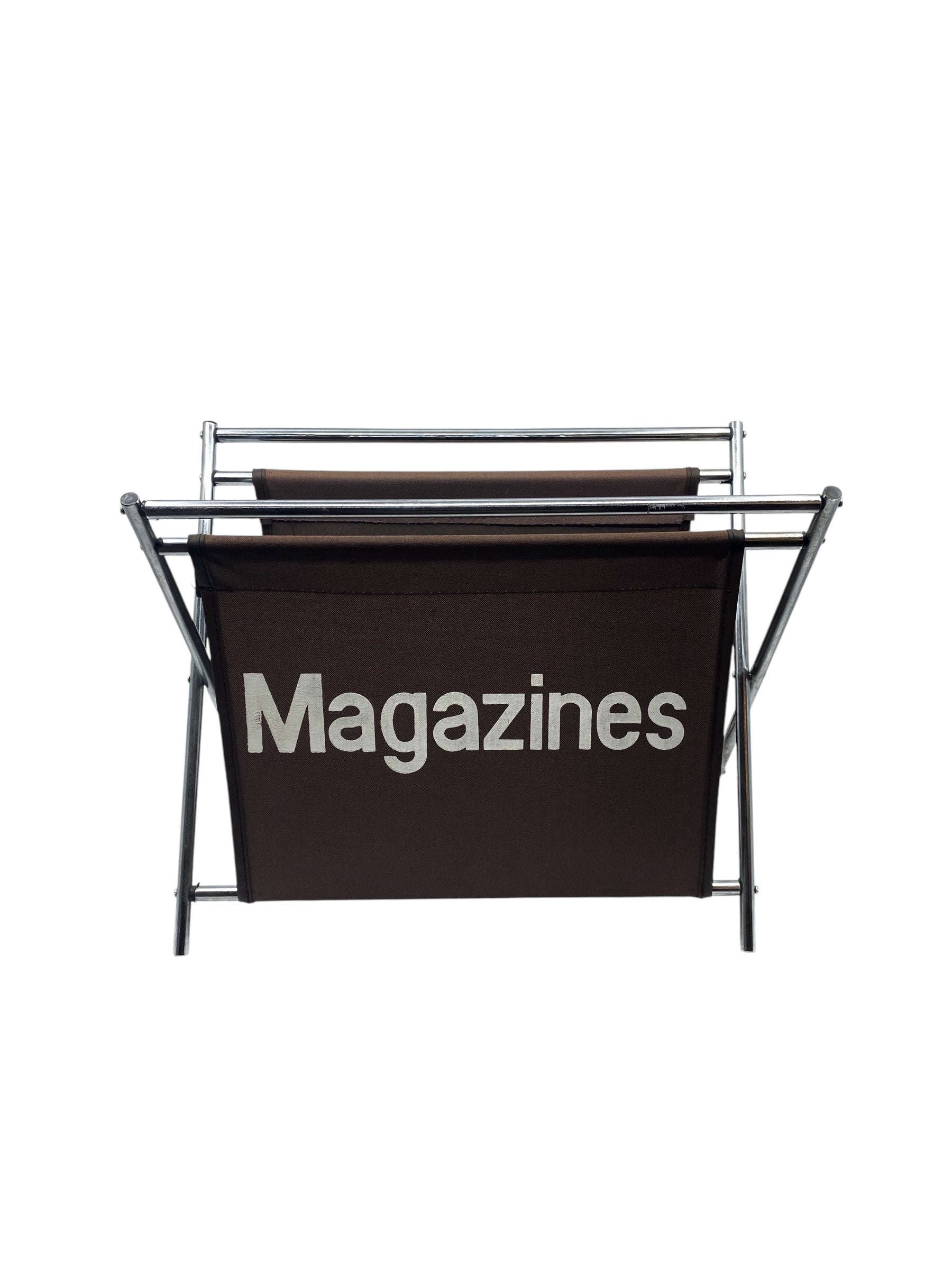 Vintage Mod Brown Magazine Rack