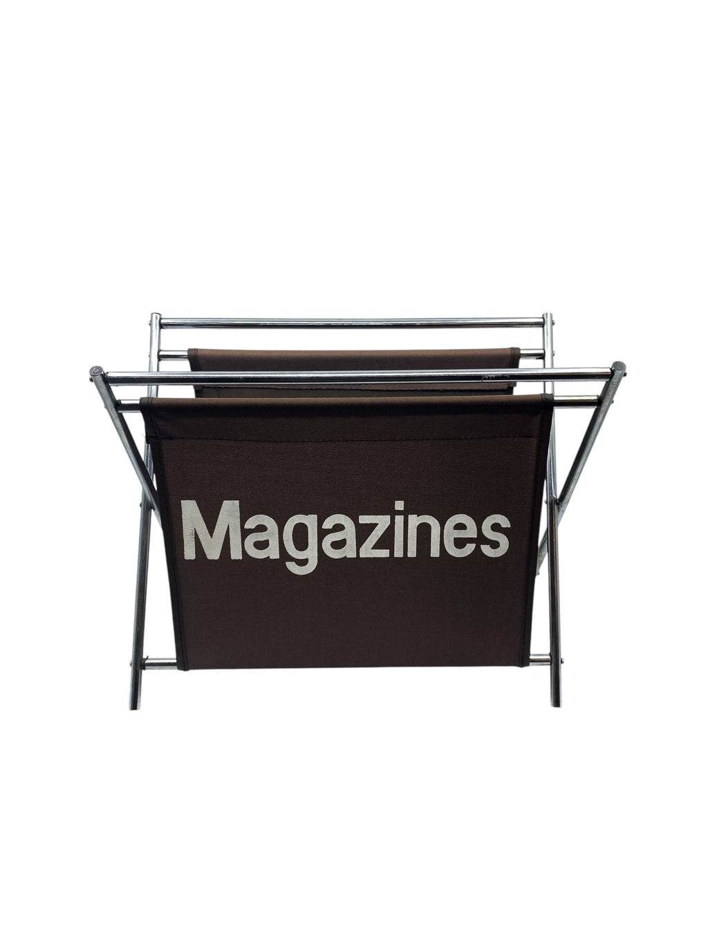 Vintage Mod Brown Magazine Rack