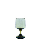 Vintage Libbey Tawny Accent Brown Smoke Wine Goblets, Set of 8