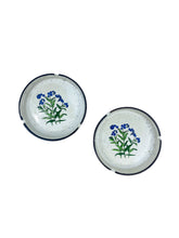 Vintage Otagiri Ceramic Floral Ashtray Set, Japan