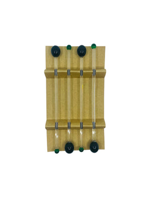 Glass Olive Martini Swizzle Sticks, Set of 4
