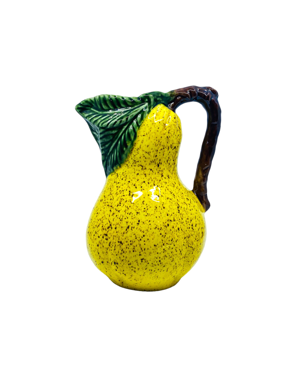 Vintage Oltaire Pear Shaped Ceramic Pitcher, Portugal
