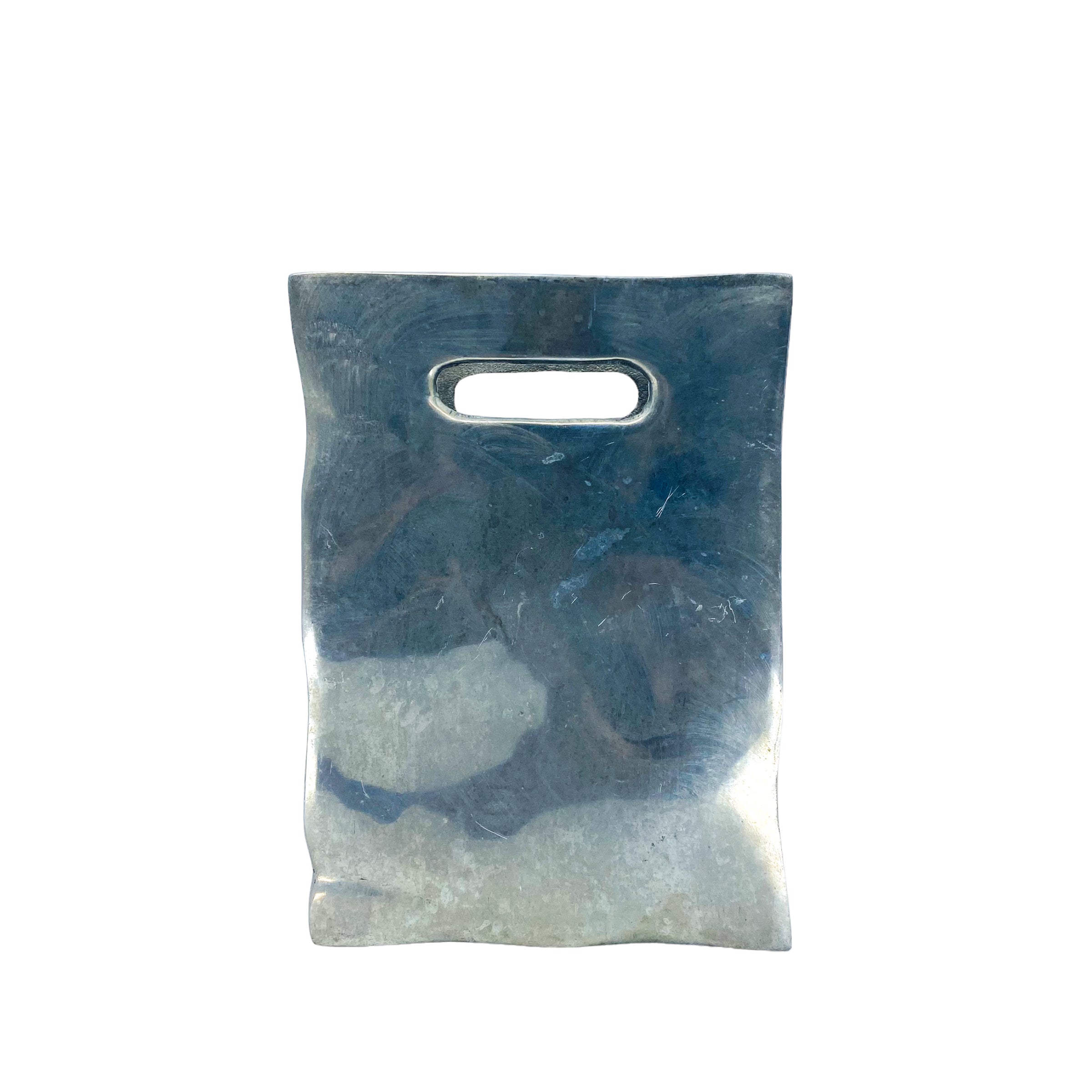 Metal Paper Bag Vase