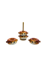 1950’s Japan Anthropomorphic Holt Howard-esque Bagel Salt & Pepper Shakers, Set of 4