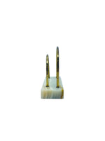 Onyx & Brass Mail Holder