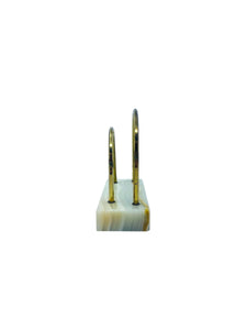 Onyx & Brass Mail Holder