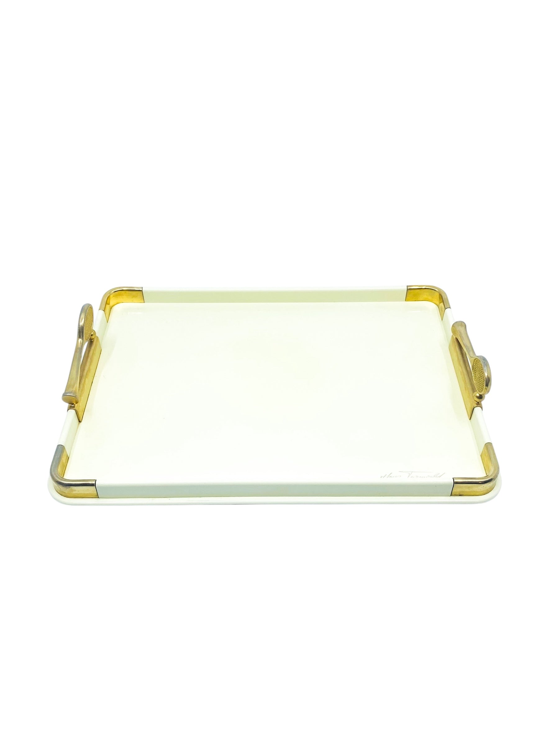 Vintage Turnwald 24kt Gold Plated Tennis Tray