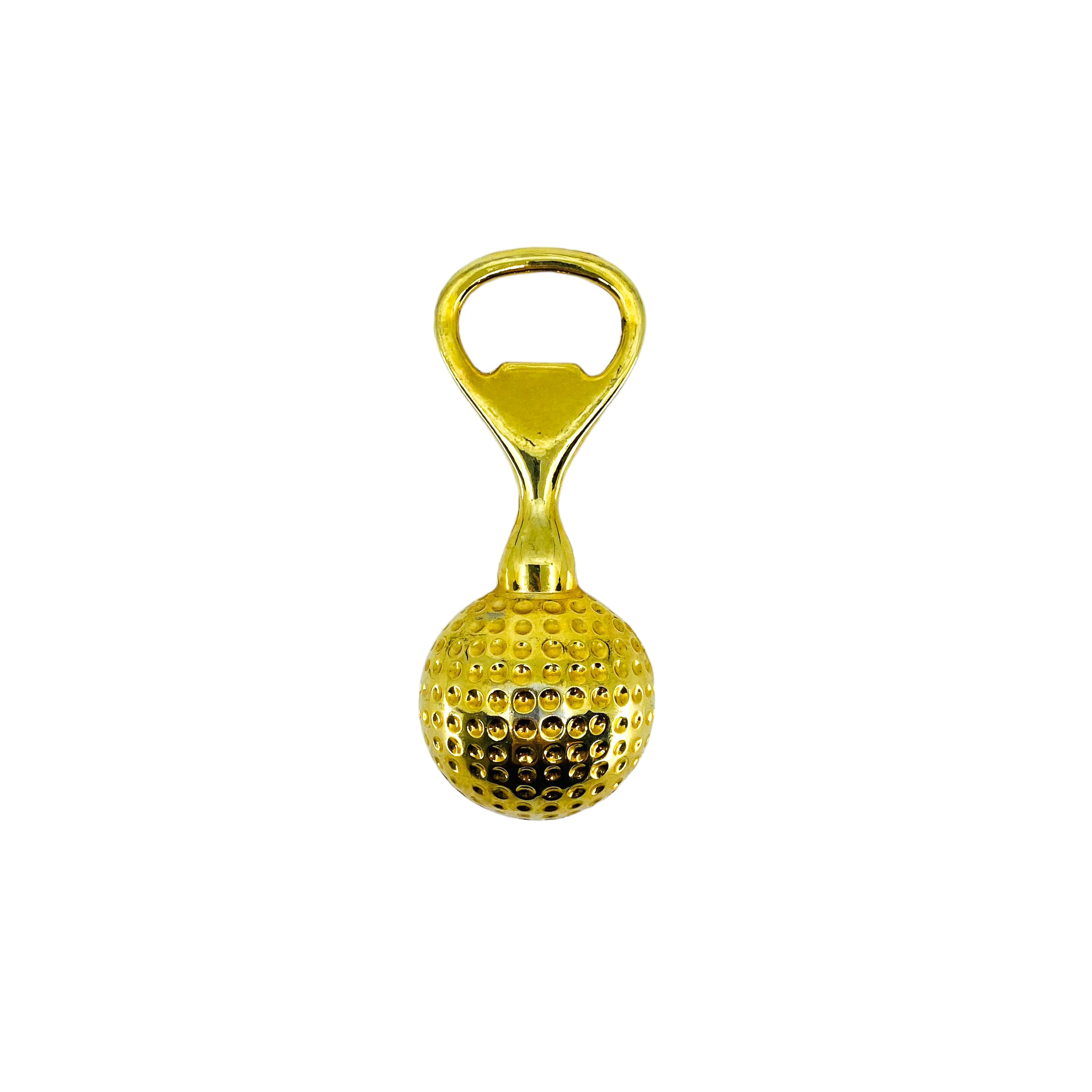Vintage Brass Plated Golf Ball Bottle Opener