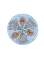 Fused Glass Pink Seashell Plate