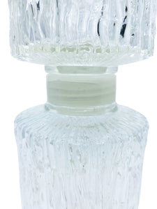 Vintage 1966 DMBG Frosted Bark Glass Decanter, Germany
