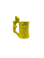 Fishs Eddy Yellow Pin-up Girl Mug