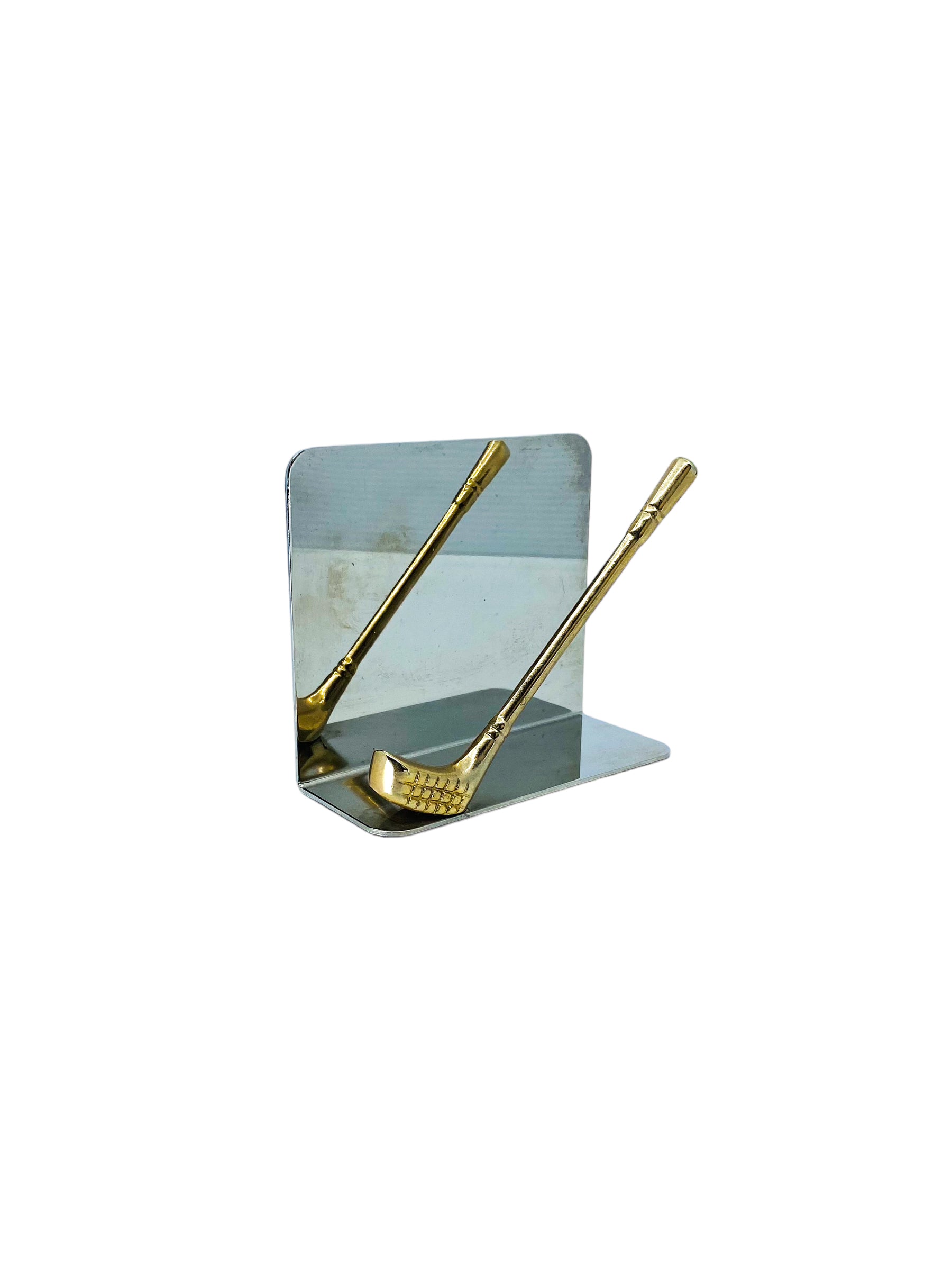 Brass & Chrome Golf Club Letter Holder