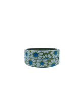 1960’s Daisy Flower Power Green Ashtray, Pair