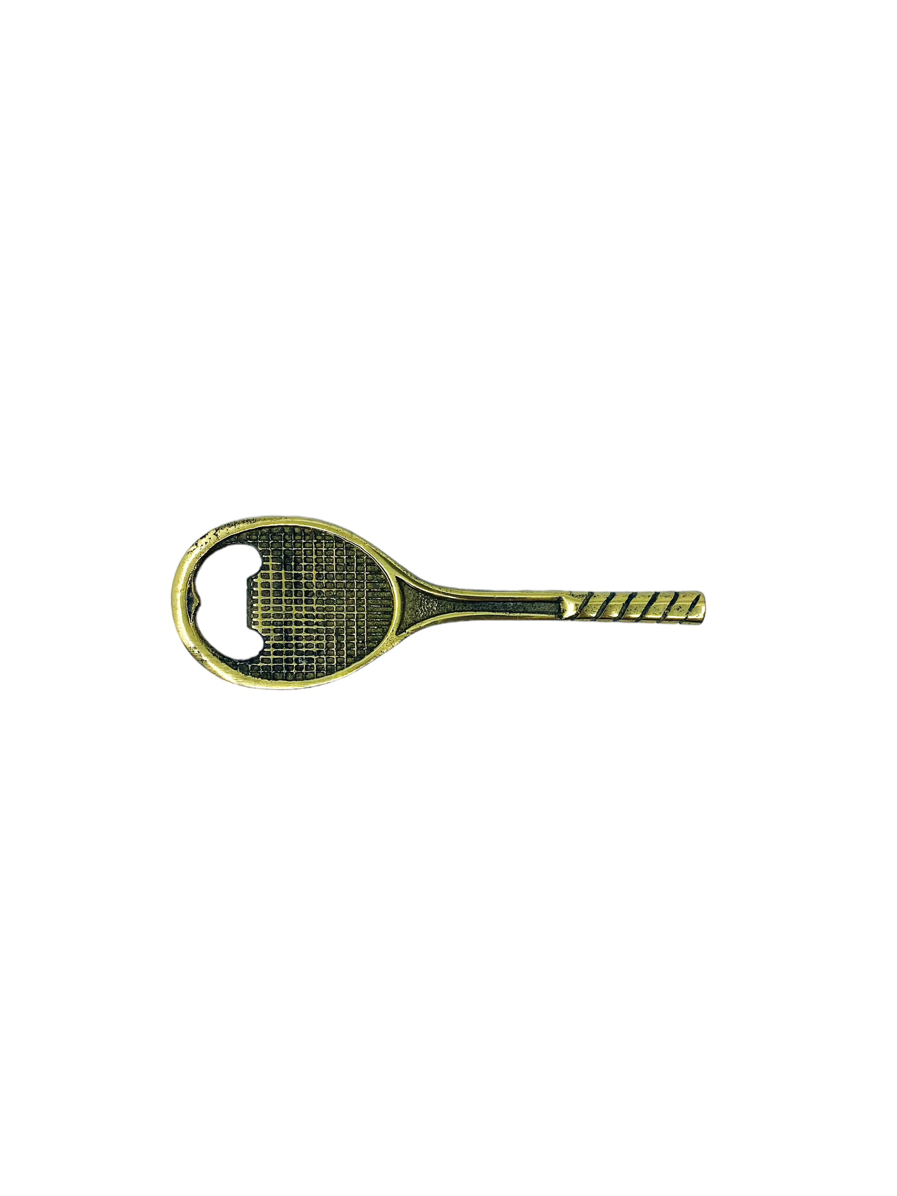 Vintage 1970’s Brass Tennis Racket Bottle Opener