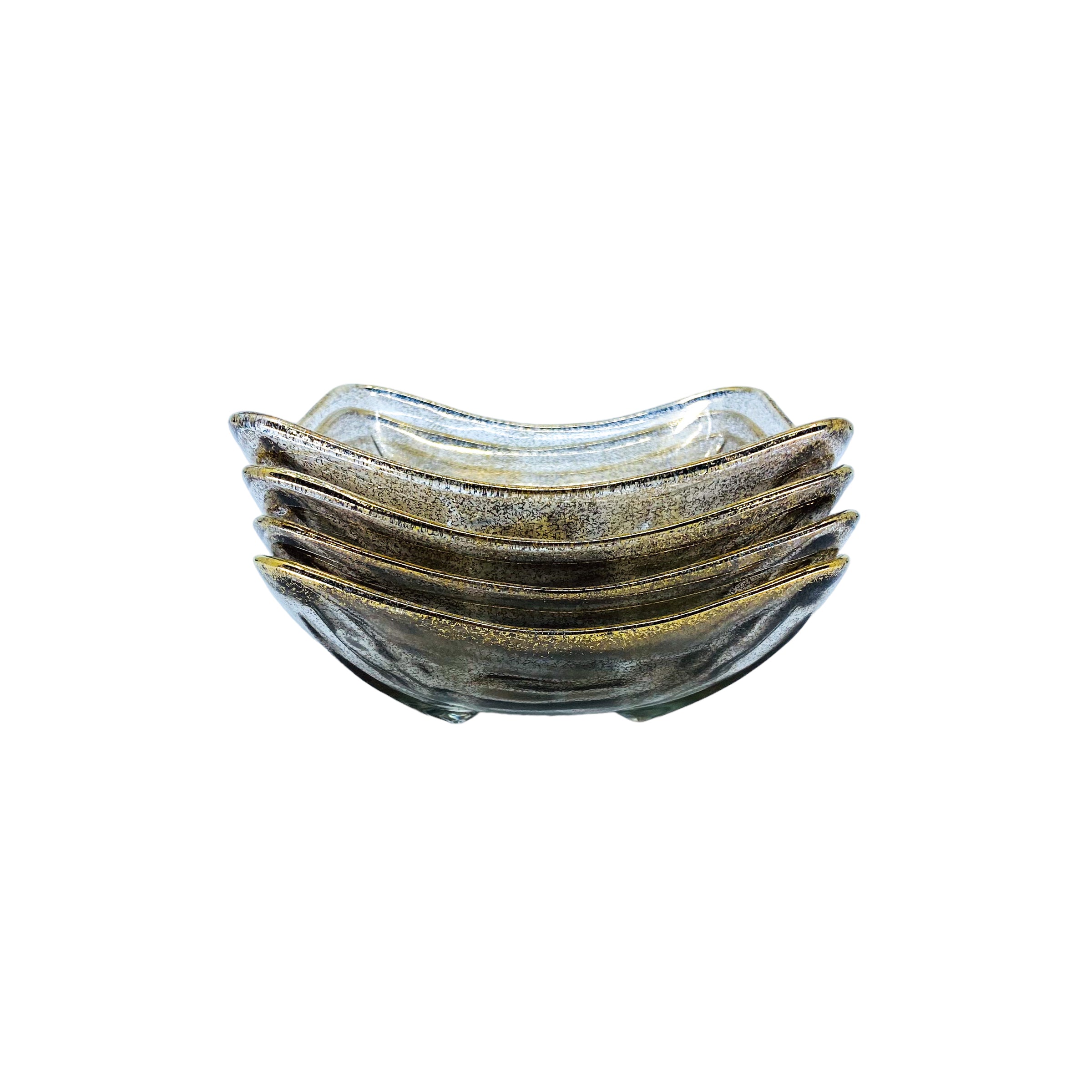 MCM Georges Briard Square Footed Bowls, Set of 4