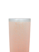 Vintage Tastesetter Frosted Coral Highball Glasses, Set of 6
