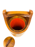 1960s Jens Quistgaard for Dansk Danish Modern Staved Teak Ice Bucket