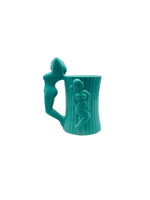 Fishs Eddy Teal Pin-up Girl Mug