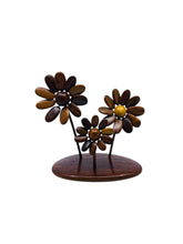 Vintage Teak Wood Flower Sculpture, Costa Rica