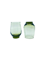 Vintage Libbey Avocado Green Temp Glasses, Pair
