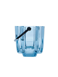 Vintage 1960’s Large Blue Crystal Strömberg Ice Bucket