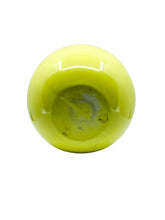 Vintage Canary Yellow Round Ceramic Vase
